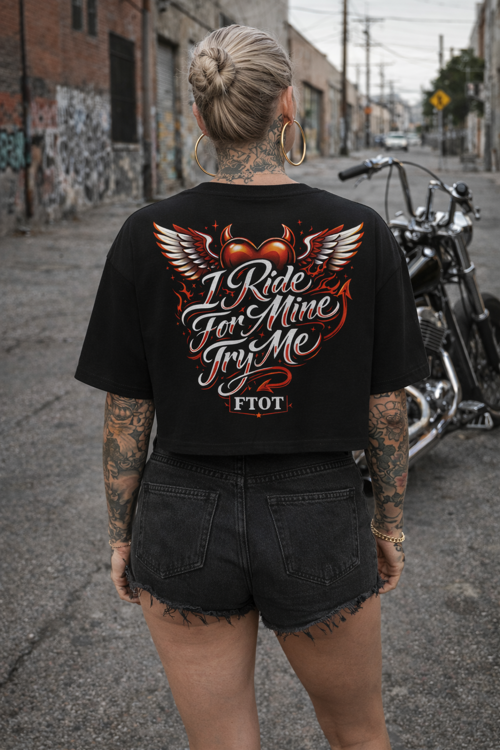 I Ride For Mine Crop Top