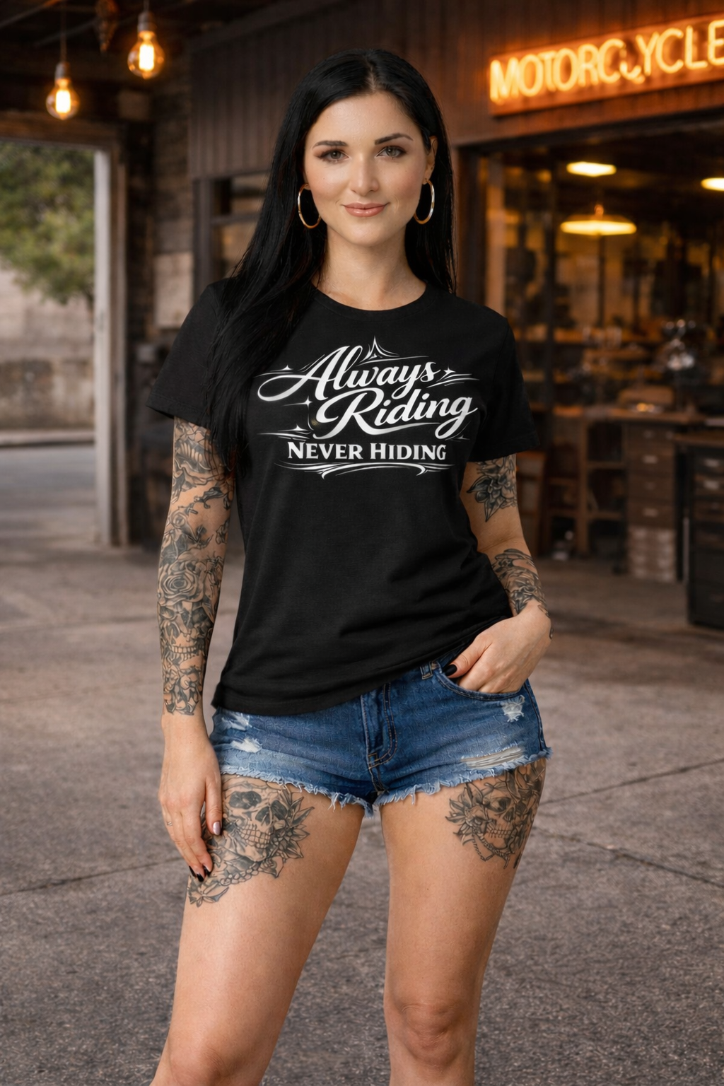 I Ride For Mine – Women’s Cut Tee