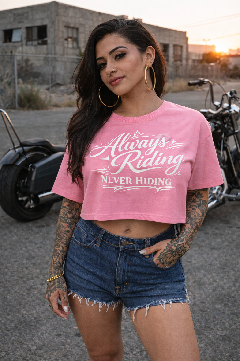 I Ride For Mine Crop Top